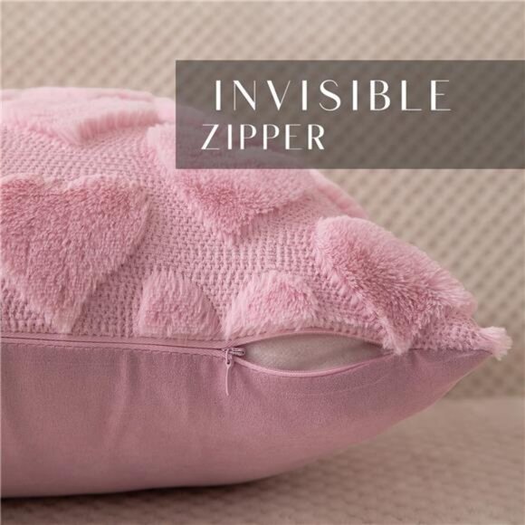 Lovely Valentines Pillow Covers 18x18 inch Set of 2 Valentines Day Decoration - Picture 2 of 7